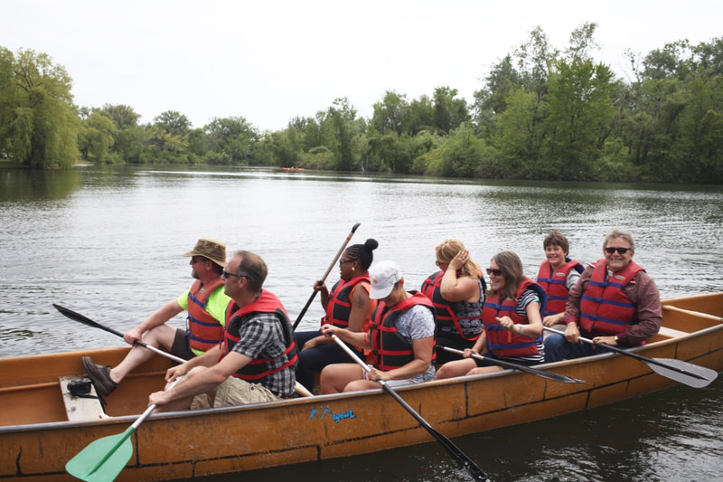 to see the toronto islands by heritage voyageur canoe and learn new skills paddling in a group