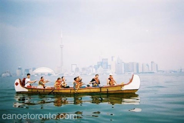 In 2001, the toronto view from the islands was very different.  Today, when we paddle the city looks much more dense.
